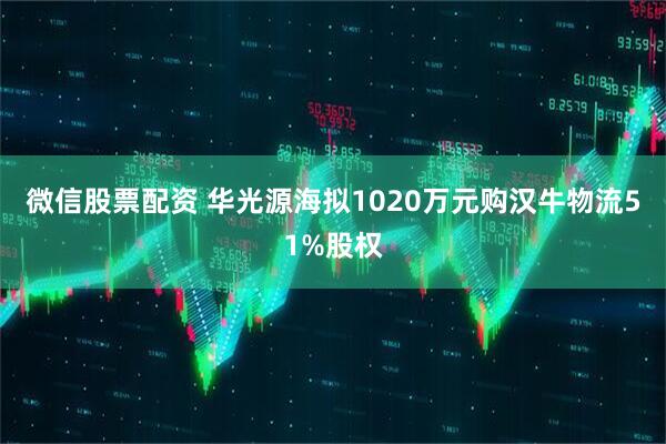 微信股票配资 华光源海拟1020万元购汉牛物流51%股权